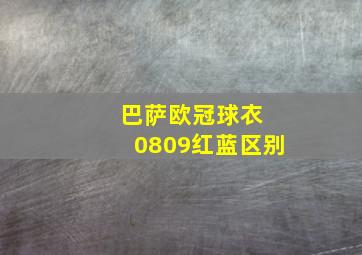 巴萨欧冠球衣 0809红蓝区别